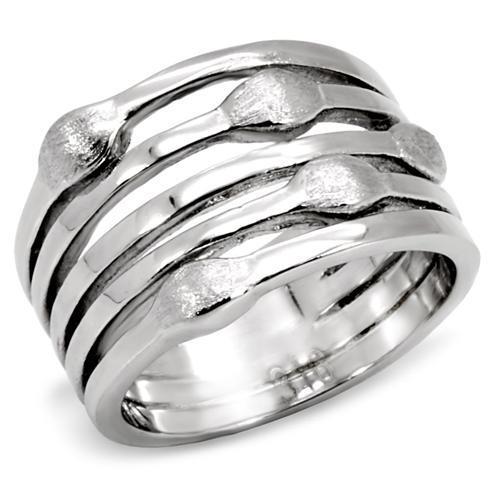 JCE106 High polished (no plating) Stainless Steel Ring with No Stone